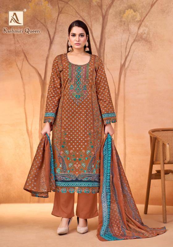 Alok suits kashmiri queen Dress material wholesalers in Kolkata